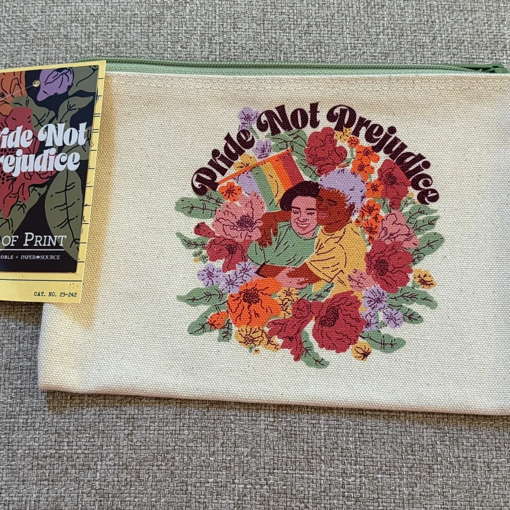 NWT Pride Not Prejudice pouch by Out of Print